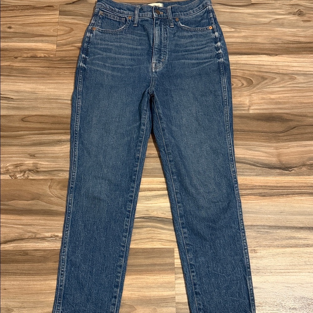 Madewell Jeans Womens 27 Stovepipe Straight Leg High Rise Stretch Denim 90s Y2K